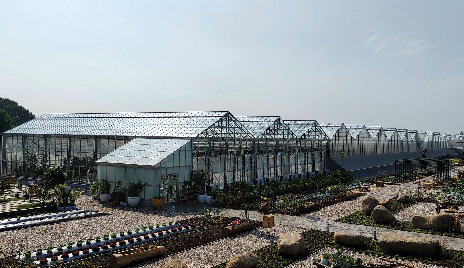 Saveer's Hi Tech Modern Greenhouse at Reliance Organic Farm Definitely